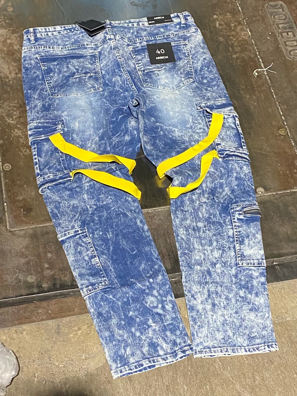Blue Faded Absecai NWT Jeans - Size 40